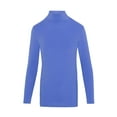 thumbnail image 4 of ACTIVE UNIFORMS Women's Long Sleeve Turtle-Neck T-Shirt Under Scrub (Ceil Blue, Small), 4 of 5
