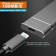 Portable SSD External Hard Drive Mobile Solid State Portable Hard Drive for PC Laptop and Mac Data Transfer and Storage