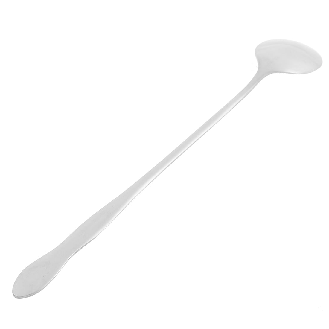 Unique Bargains Stainless Steel Long Handle Latte Coffee Tea Spoon Scoop 19.5cm 2pcs
