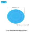 thumbnail image 2 of REGALWOVEN 20Pcs Durable Rubber Bottoms for Sublimation Tumblers and Various Bottles Light Blue, 2 of 6