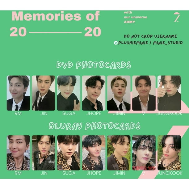 1 Piece High Quality Kpop Bts Bangtan Boys Memories 2020 Regular