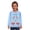 Blue, variant on Tranfacy Kids Boys and Girls Fall Hoodless Sweatshirts Print 3/4 Sleeve Round Neck Long Sleeve Base Layering Daily Tops