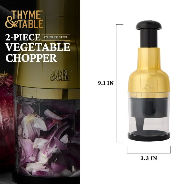 Thyme & Table Veggie Chopper with Stainless Steel Blade - Walmart