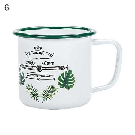 

UDIYO Water Mug 270ml Exquisite Shockproof Water Mug Metal Beautiful Landscape Pattern Water Cup for Home