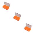 thumbnail image 1 of kurtrusly Fishing Tool Storage Box Solid Color Multi Compartment Replacement Bait Lure Fish Tools Case Organizer Accessories Orange 3Set, 1 of 6