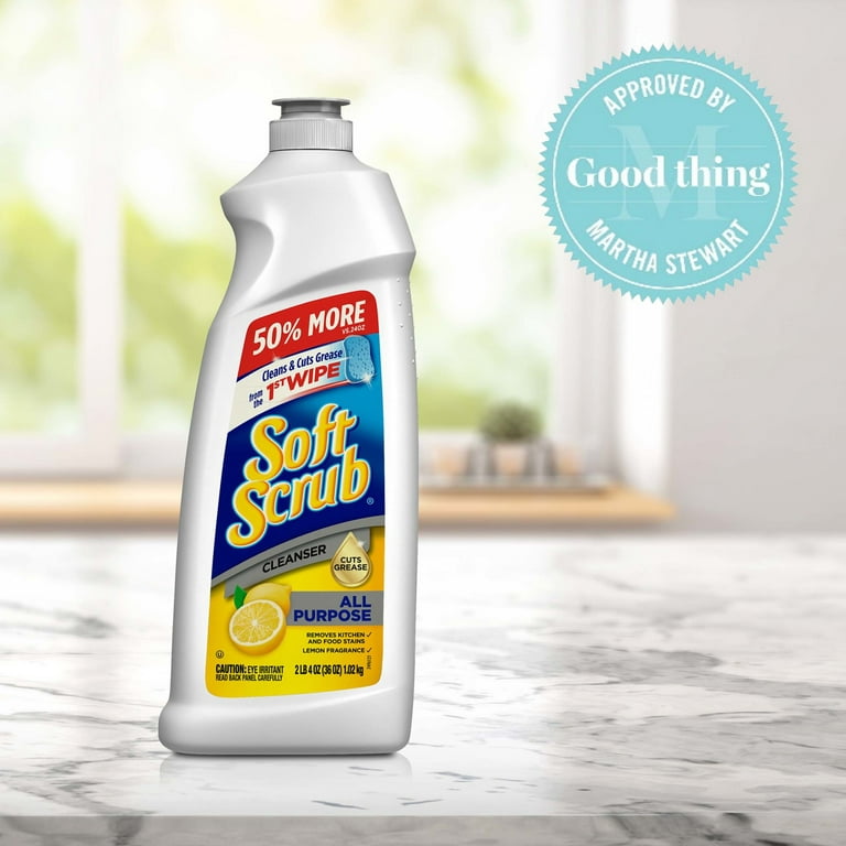Soft Scrub Multi-Purpose Bathroom Cleanser with Oxi - 36oz
