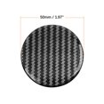 thumbnail image 4 of Unique Bargains Carbon Fiber Style Car Emblem Wheel Rim Center Hub Cap Sticker Clear Resin 4pcs, 4 of 4