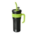 thumbnail image 2 of Botella de agua de acero inoxidable con aislamiento de 40 oz | Termo de doble pared | Vaso a prueba de fugas con asa y pajita | Mantiene las bebidas calientes o frías durante 12 horas | Capacidad de, 2 of 8