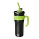 thumbnail image 2 of Botella de agua de acero inoxidable con aislamiento de 40 oz | Termo de doble pared | Vaso a prueba de fugas con asa y pajita | Mantiene las bebidas calientes o frías durante 12 horas | Capacidad de, 2 of 8