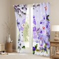 thumbnail image 2 of Homewish Purple Christmas Snowman Curtains Pack of 2 (42x84 Each), Happy New Year Curtains Blackout, Teens Kids Boys Girls Bedroom Curtains, Living Room Curtains Decor, 2 of 6