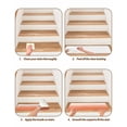thumbnail image 6 of Morocco Orange Stair Treads Non Slip Runners Rugs, 4 Pcs Carpet for Stairs with Adhesive, Modern Geometric Gradient Simple Stair Mats Pads Indoor Stair Treads for Wooden Steps 8"x30", 6 of 7