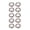 Argent, variante sur Embouts de Perles à Double Trou pour Bagues de Connecteur, Embouts de Perles en Alliage pour Fabrication de Bijoux et Liaison pour Collier et Bracelet Multibrins, 10 Pcs d'Embouts de Connecteur pour Artisanat de Perles Bricolage, Jaune