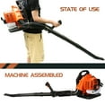 thumbnail image 4 of 52cc Backpack Leaf Blower Gas Powered, 550 CFM for Yard Leaf Cleanup, Lawn Grass Debris Blowing, Snow Removal & Dust Blowing, with Adjustable Tube & Ergonomic Harness., 4 of 7