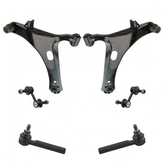 Front Steering & Suspension Kit Control Arms Ball Joints Tie Rods Sway Links 6pc PSA69611