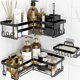 thumbnail image 3 of Estante de ducha de esquina, organizador versátil de material premium para baño, dormitorio y cocina, 3 of 5