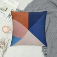 thumbnail image 2 of ARISTURING  Simple Color Block Geometry Pink Blue Red Retro 80s Design Throw Pillow, Multicolor, 2 of 5