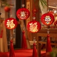 thumbnail image 4 of Dserhfy Chinese New Year Hanging Lanterns, Small Lighted Red Lantern with Tassel for Spring Festival, 4 of 8