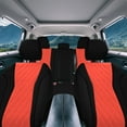 thumbnail image 4 of Pour 2020-2024 Nissan Rogue S SV SL Platinum Éd. Minuit FH Group Housses de Sièges d'Auto sur Mesure en Néoprène Imperméables Rouges - Ensemble Complet, 4 of 8