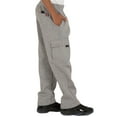 thumbnail image 3 of Vibes Big Boys Fleece Cargo Sweatpants Lt Gray Male Size Medium, 3 of 6