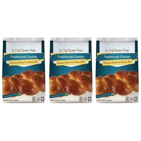 - Gluten Free Challah Mix - Baking Mix for Gluten Free Challah Bread, Gluten Free Traditional Challahs, Nut Free, Dairy Free, Soy Free from Blends by Orly 61.5 OZ (Pack of 3)