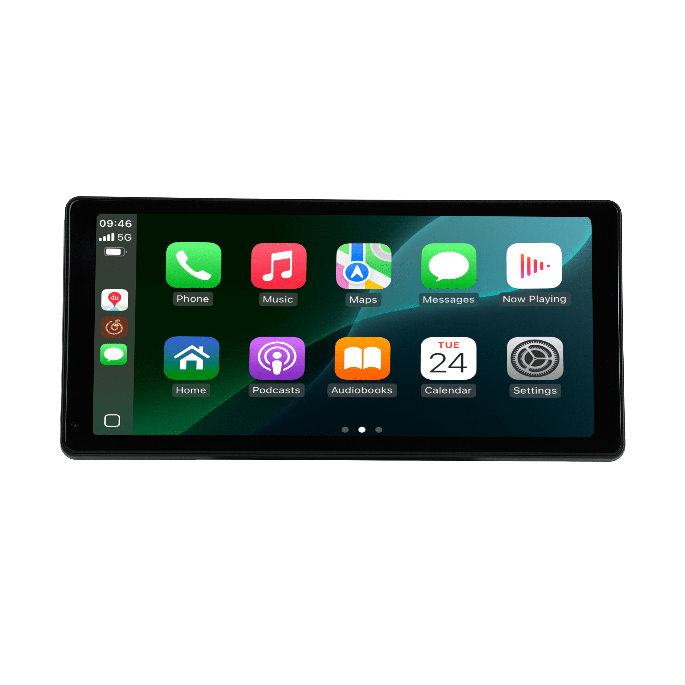onn 10.3" Wireless CarPlay & Android Auto On-Dash Monitor with Dash Cam & Rear Camera