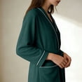 thumbnail image 5 of Gifts for Her Bathrobe for Women Fleece Women's Nightgowns & Sleepshirts Oversize Cozy Women's Robes House Womens Robe Blackish Green, 5 of 9
