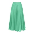 thumbnail image 5 of QHFBli Womens Girls Elastic Waist Long Flowy Bohemian Cotton Casual Maxi Skirt for Summer Beach Holiday, 5 of 8