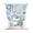 Navy, Azure, White, variant on Blue Crab Coastal Tie Up Curtains for Kitchen Windows,Adjustable Rod Pocket Valance 45 Inch Short, Summer Beach Coral Conch Shell Window Treatment Balloon Roman Blind Shade, 52" x 45"