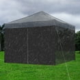 thumbnail image 5 of InstaHibit 10x10' Easy Pop Up Canopy Tent Side Wall Party Shelter Sun Wall Sidewall with Zipper Black 1Pc, 5 of 12