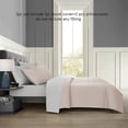 thumbnail image 3 of BedDecor 3-Piece Reversible Duvet Cover Set in Blush & White for Twin/Twin XL: Versatile Elegance for Your Bedroom, 3 of 3