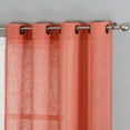 Hampton Home 2 Piece Luxury Semi Sheer Grommet Top Curtain Panel Pair Assorted Colors