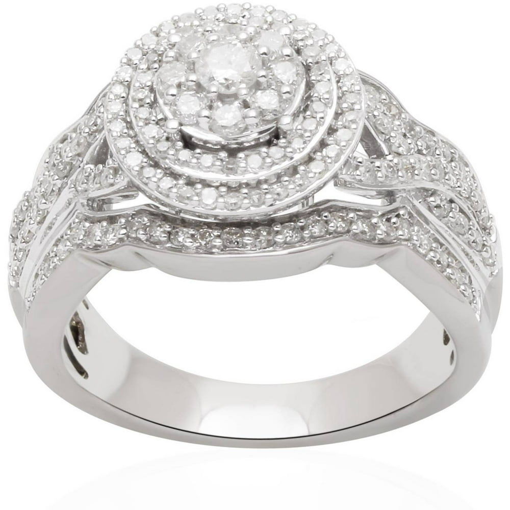 Forever Bride 1/2 Carat T.W. Diamond Sterling Silver Anniversary Ring
