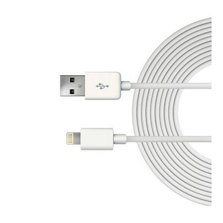 Just Wireless 6ft TPU Lightning to USB-A Cable - White