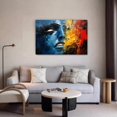 thumbnail image 5 of a Vibrant Female Face Close-Up Poster Decorative Painting Canvas Wall Art Living Room Posters Bedroom Painting,Frame-style,16x24inch(40x60cm), 5 of 8