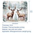 thumbnail image 5 of Elk Square Mouse Pad, 8.3x9.8 Inch, Non-Slip Rubber Bottom, Printed Desk Mat for Office and Gaming, 5 of 6
