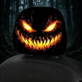 thumbnail image 6 of Scary Face Mask Car Seat Head Rest Cover Alternative, 2 Pack Ghost Ride Headrest Covers, Halloween Car Decor for Horror Fans, 6 of 6