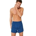 thumbnail image 2 of SCHIESSER Calzoncillos bóxer tejidos para hombre, paquete de 4 - pantalones, algodón Azul 4XL (XXXX-Large), 2 of 4