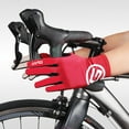 thumbnail image 2 of 1 Pair Sensitive Riding Gloves Full Finger Well Fitted Shock Absorption Pad Bike Gloves For Cycling, 2 of 5