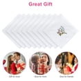 thumbnail image 5 of 18pcs Floral Embroidered Handkerchiefs, TSV 11''x11'' Cotton Hankies for Women, Pocket Square, 5 of 7