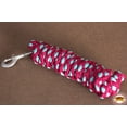 thumbnail image 3 of Horse Riding Poly Roping Lead Rope Red Turquoise 1/4X8 Ft Snaps Hilason, 3 of 3