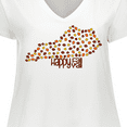 thumbnail image 4 of Inktastic Happy Fall Y'all Kentucky Women's Plus Size V-Neck T-Shirt, 4 of 5