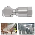 thumbnail image 2 of ToppiJoy 3 Rotating Nozzles Spray Head, 360 Degree Rotating Tank Washing Spray Nozzle, Stainless Steel Cleaning Nozzle, Internal Thread Rotary Spray Nozzle Silver, 2 of 11