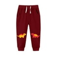 thumbnail image 1 of Cowsor Toddler Kids Cotton Active Jogger Pants,Kids Cartoon Sweatpants Casual Lounging Bottoms, 1 of 3