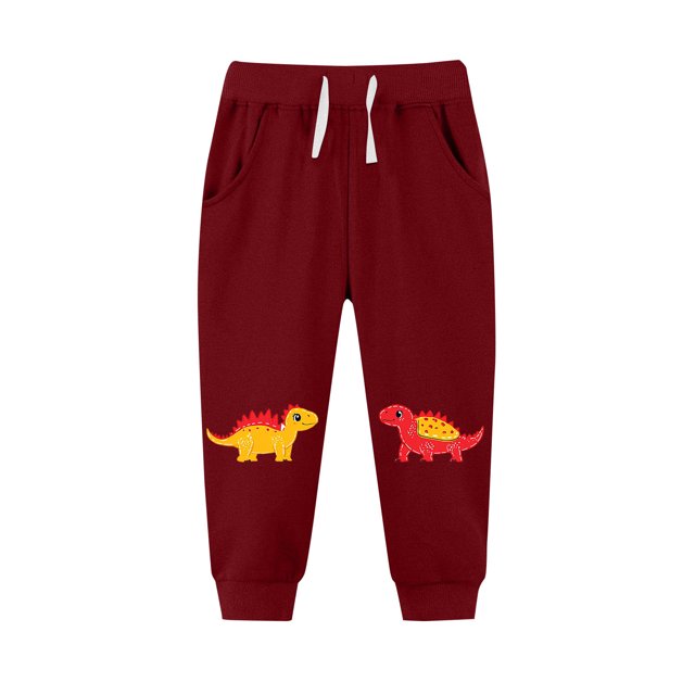 Cowsor Toddler Kids Cotton Active Jogger Pants,Kids Cartoon Sweatpants Casual Lounging Bottoms