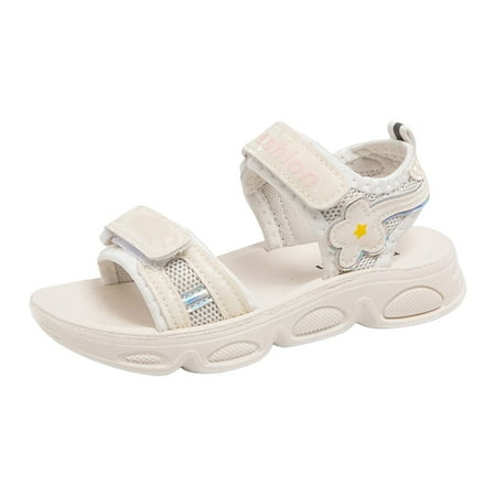 

Girls Sandals Children Comfortable Thick Soled Fashionable Outdoor Beach Princess Casual Toddler Shoes (5 Years-5.5 Years)