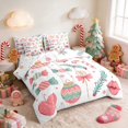 thumbnail image 2 of Manfei Ornament Full Size Bedding Sets 7-Piece Christmas Full Size Bed in a Bag, Cream Green, Xmas Reversible, 2 of 6