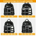 thumbnail image 2 of TARION Camera Bag Professional Camera Backpack Case with Laptop Compartment Waterproof Rain Cover for DSLR SLR Mirrorless Camera Lens Tripod Photography Backpack for Women Men Photographer Black TB-S, 2 of 7