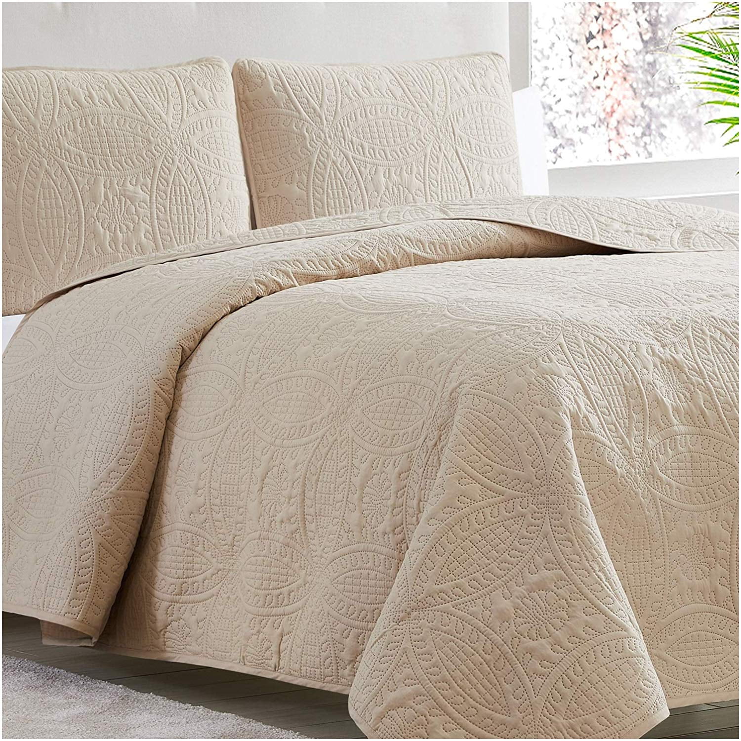 Mellanni Bedspread Coverlet Set Comforter Bedding Cover Oversized