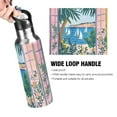 thumbnail image 4 of Yayeee 20oz Insulated Water Bottle Double Wall Stainless Steel with Flip Straw Lid, Purple Seaside, 4 of 7