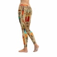 thumbnail image 2 of SUNENAT Vintage Tribal American Women with Jugs Women's Stretchy Capri Leggings Yoga Running Pant XS, 2 of 4